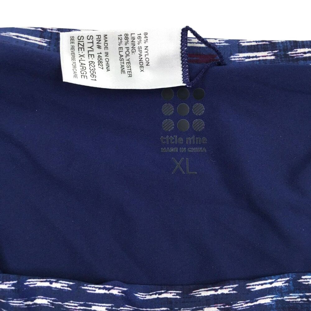 Title Nine Blue Patterned Bikini Bottom - Picture 11 of 13